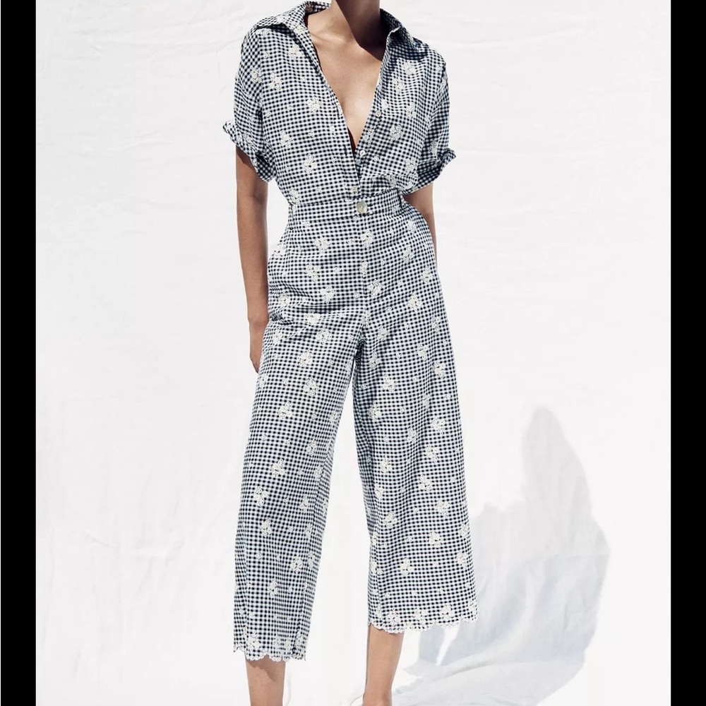 Zara Black and White Checkered outfit set